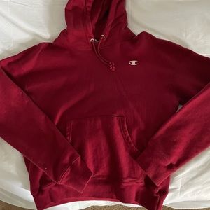 red champion hoodie